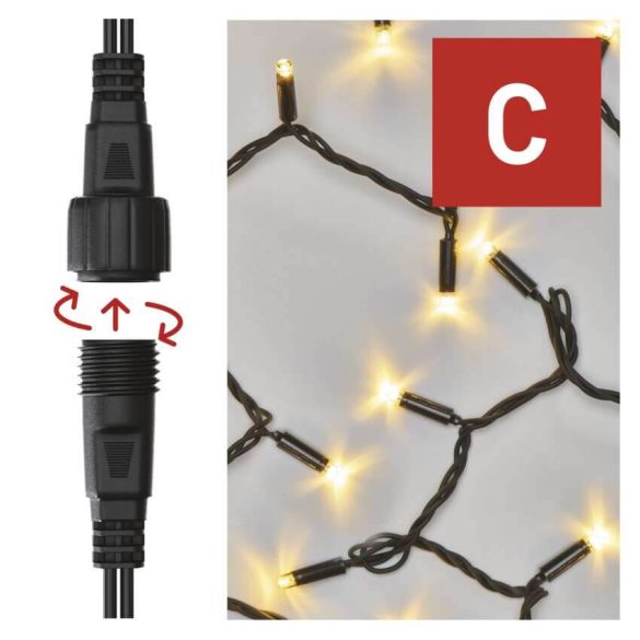 Karácsonyi füzér CNT D2AW03 100Led hossz kül/bel WW