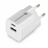 everActive USB töltő SC-390Q fehér QC3 + USB-C 30W GaN