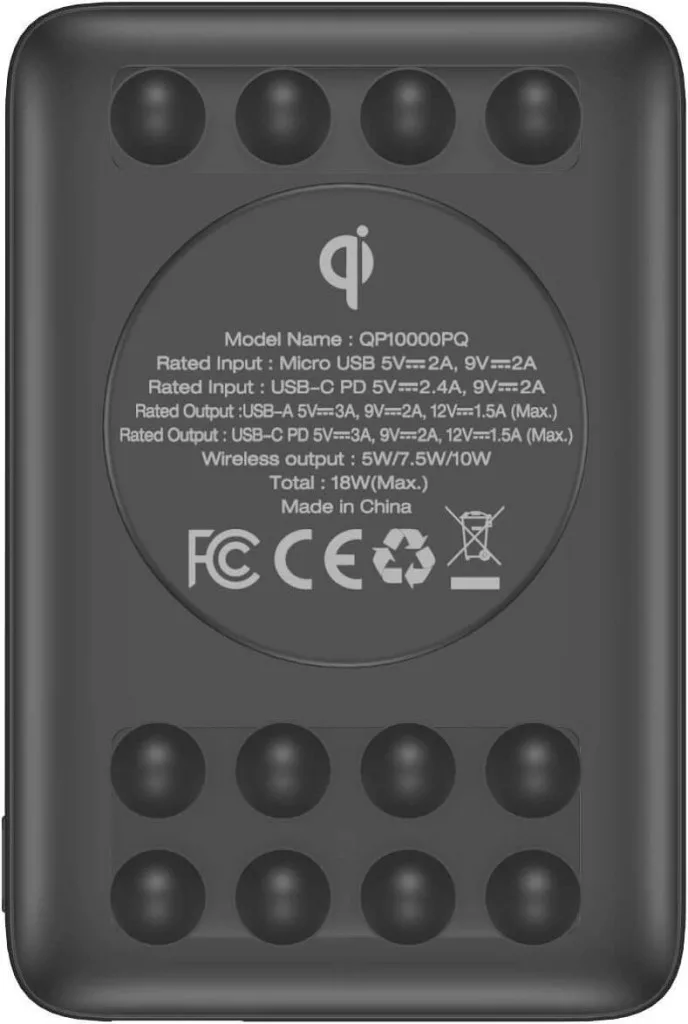 Energizer Power Bank Vezeték Nélküli QP10000PQ 10000mAh Tapadókorong