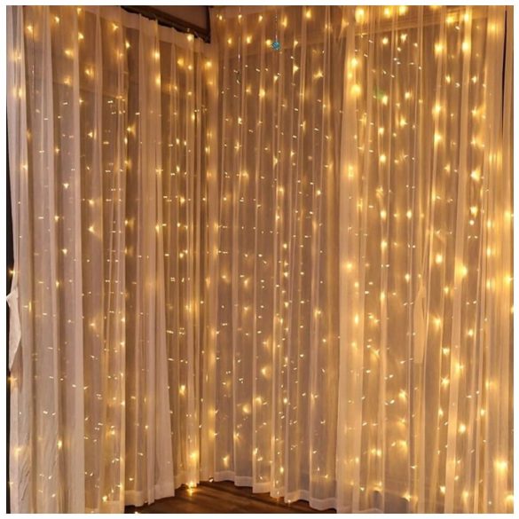 Karácsonyi Függöny IP44 300 LED 3x3m 8F Entac