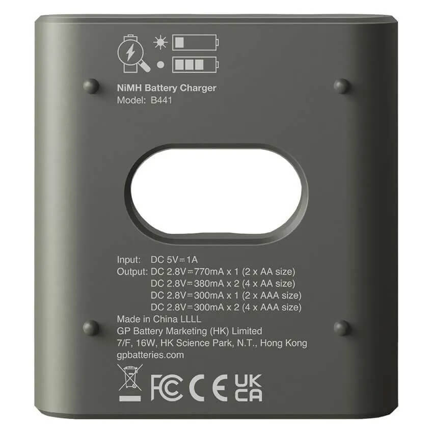 POWER BANK B441 akkutöltő + 2db AA és 2db AAA akku GP