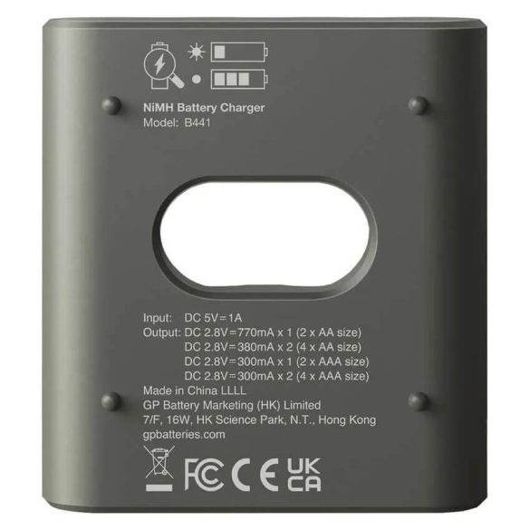 POWER BANK B441 akkutöltő + 2db AA és 2db AAA akku GP