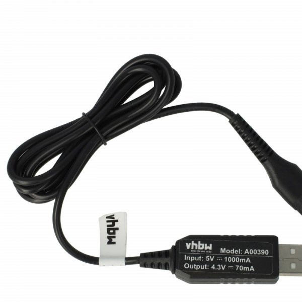   USB Töltőkábel Philips S510 borotva - 120 cm - Utángyártott