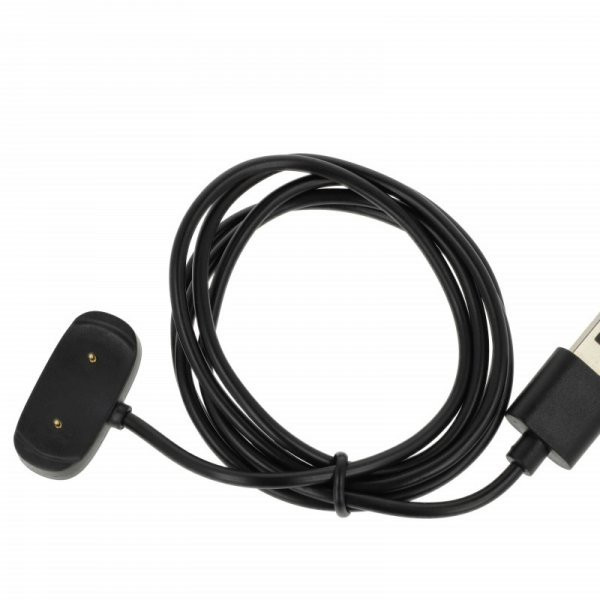 Töltőkábel Huami Amazfit Bip U Fitness Tracker - USB A Kábel, mágneses, 96cm, fekete - Utángyártott