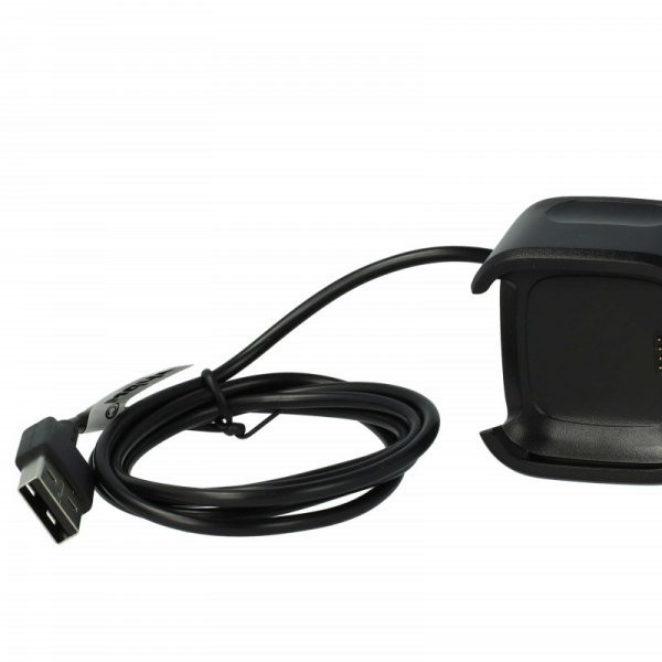 Töltőkábel Fitbit Versa 2, 2 SE Fitness Tracker - USB A Kábel, 100cm, fekete - Utángyártott