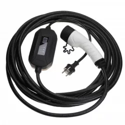   Töltőkábel elektromos autóhoz, Plug-In Hybrid - Type 2 -> Eur foglalat, 1 fázis, 16 A, 3.5 kW, 10m - Utángyártott - VHBW