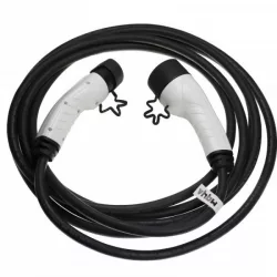   Töltőkábel elektromos autóhoz, Plug-In Hybrid - Type 2 -> Type 2, 3 fázisú, 16 A, 11 kW, 7 m - Utángyártott - VHBW