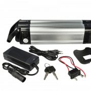   elektromos kerékpár akku - Prophete Alu-Rex / Hagebaumarkt / Hofer / Praktiker / Aldi - 10.4 Ah 24 V Li-Ion, fekete / s - Utángyártott