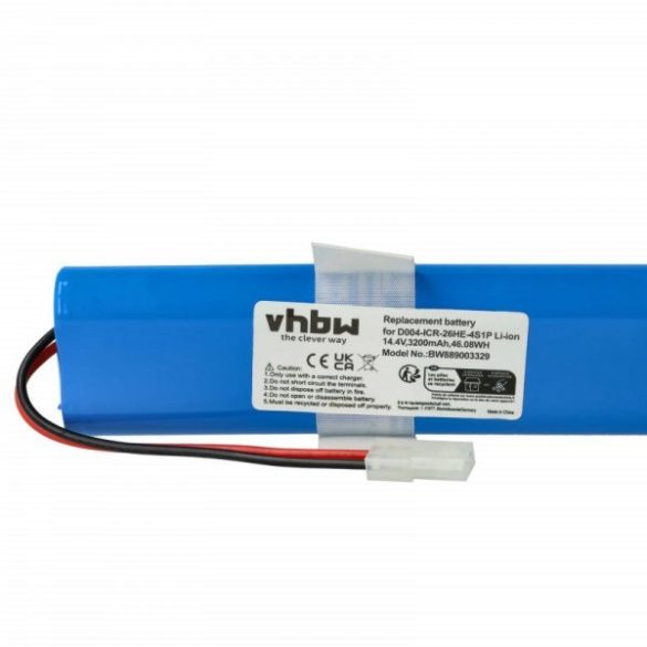 akku 360, S6 3200mAh, 14.4V, Li-Ion - Utángyártott porszívó akku