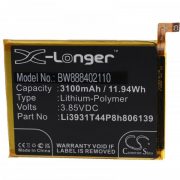   ZTE Li3931T44P8h806139 - 3100 mAh 3.85 V Li-polymer - Utángyártott telefon akku