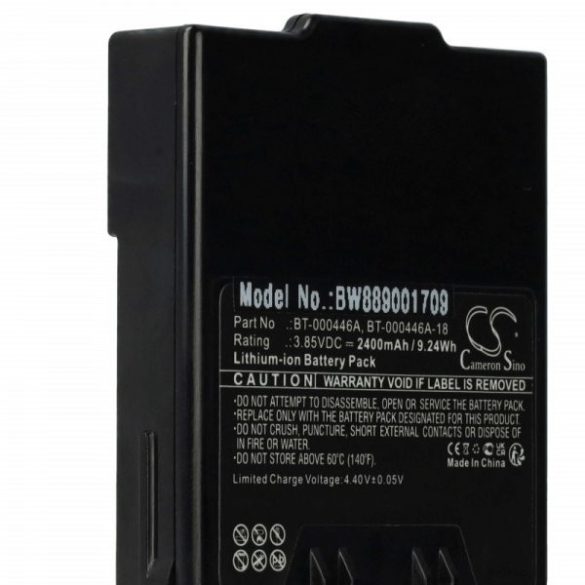 Adatgyűjtő - Zebra BT-000446A, BT-000446A-18, BT-000446B - 2400mAh, 3.85V - Utángyártott akku