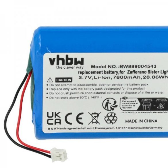 Asztali Lámpa Zafferano BAT04705506701900, 8056300198024 - 7800 mAh 3.7 V Li-Ion - Utángyártott akku
