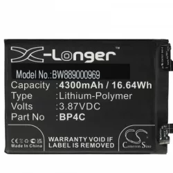   Redmi Note 11T Pro+ - 4300 mAh 3.87 V Li-polymer - Utángyártott notebook akku
