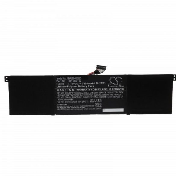 Xiaomi R15B01W - 7800 mAh 7.6 V Li-polymer - Utángyártott notebook akku