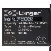   Xiaomi BP46 - 4400 mAh 3.89 V Li-polymer - Utángyártott telefon akku