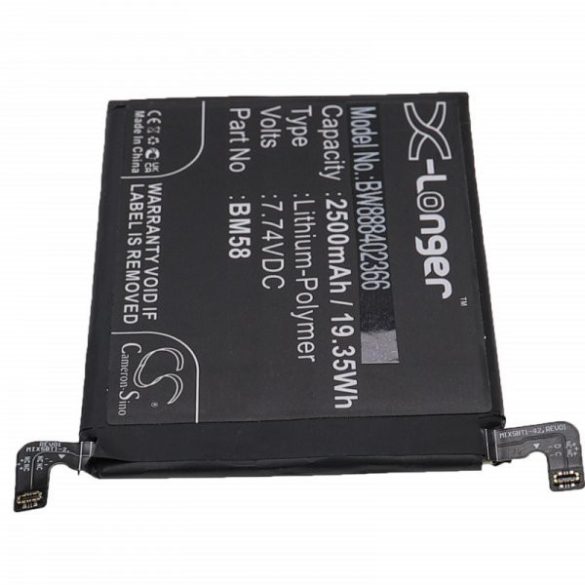 Xiaomi BM58 - 2500 mAh 7.74 V Li-polymer - Utángyártott telefon akku