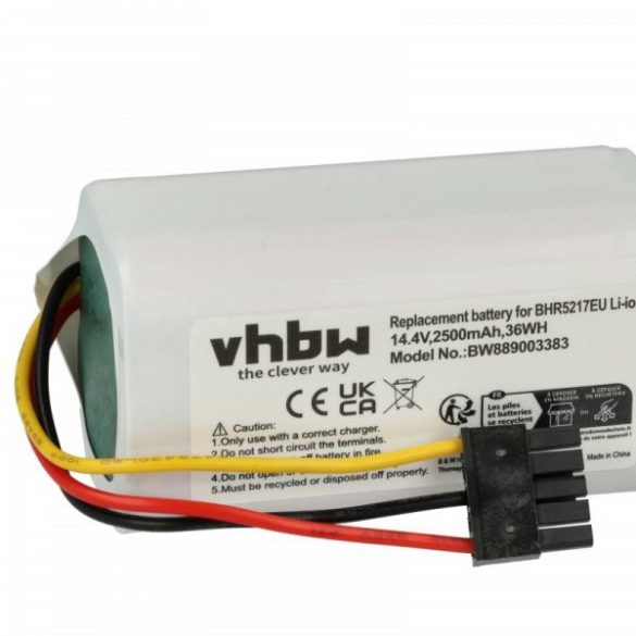 Xiaomi 260V-4S1P, N011-4S1P for Xiaomi 2500mAh, 14.4V, Li-Ion - Utángyártott porszívó akku