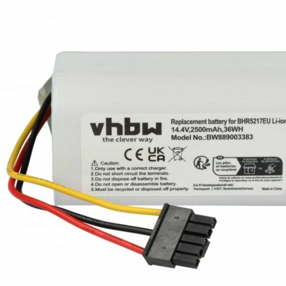 Xiaomi 260V-4S1P, N011-4S1P for Xiaomi 2500mAh, 14.4V, Li-Ion - Utángyártott porszívó akku