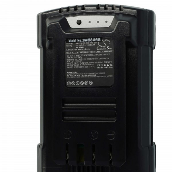 Szerszámgép akku Wolf Garten 196-119-650, ABP 36-03 - 1800 mAh, 36 V, Li-Ion - Utángyártott akku