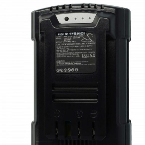 Szerszámgép akku Wolf Garten 196-119-650, ABP 36-03 - 1800 mAh, 36 V, Li-Ion - Utángyártott akku