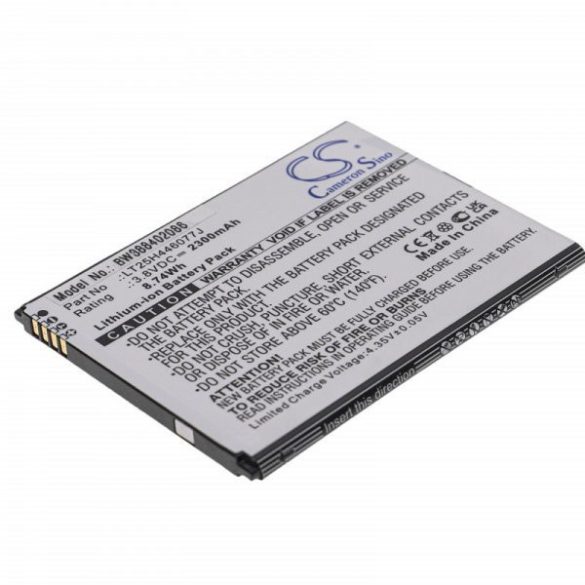 Wiko LT25H446077J - 2300 mAh 3.8 V Li-Ion - Utángyártott telefon akku