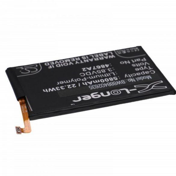 Wiko 4867A2 - 5800 mAh 3.85 V Li-polymer - Utángyártott telefon akku