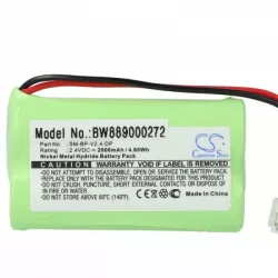   Egészségügyi eszköz - VDW SM-BP-V2.4-DP - 2000 mAh 2.4 V NiMH - Utángyártott akku