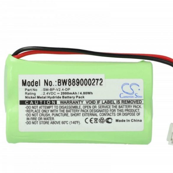 Egészségügyi eszköz - VDW SM-BP-V2.4-DP - 2000 mAh 2.4 V NiMH - Utángyártott akku