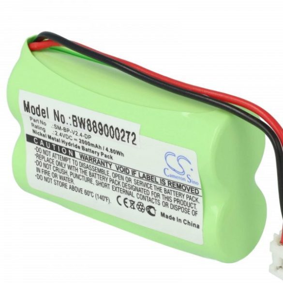 Egészségügyi eszköz - VDW SM-BP-V2.4-DP - 2000 mAh 2.4 V NiMH - Utángyártott akku