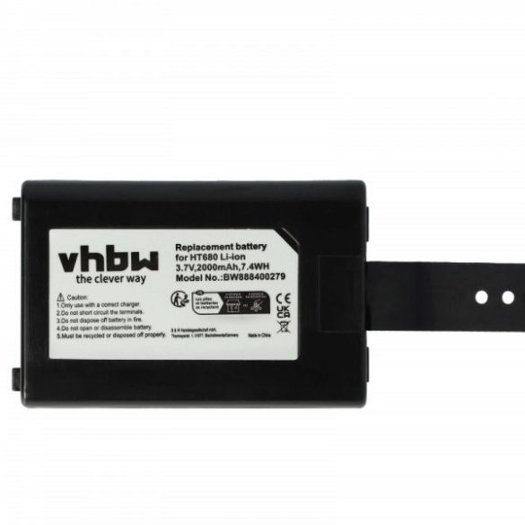 Adatgyűjtő - Unitech 1400-900001G, 1400-910005G, 1400-900005G - 2000mAh, 3.7V - Utángyártott akku
