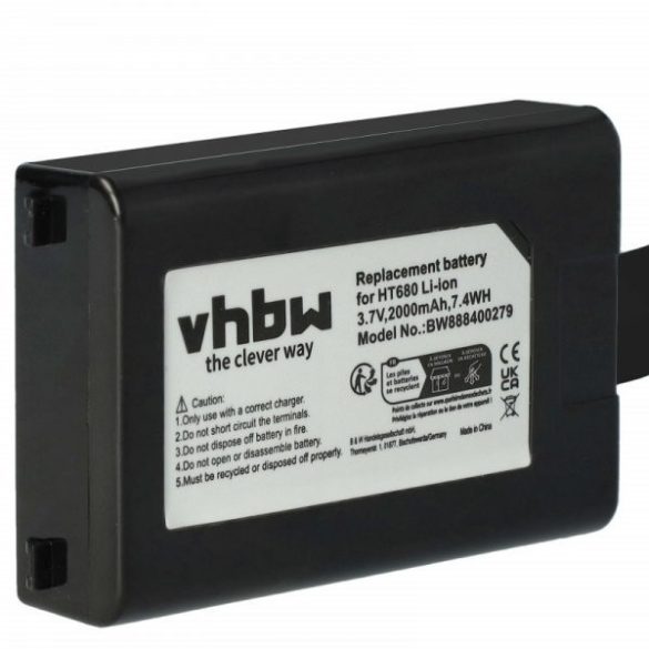 Adatgyűjtő - Unitech 1400-900001G, 1400-910005G, 1400-900005G - 2000mAh, 3.7V - Utángyártott akku