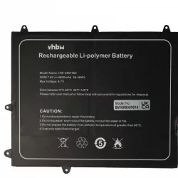   Trekstor 3487265P, HW-3487265, TH116A - 4800 mAh 7.6 V Li-polymer - Utángyártott notebook akku - VHBW