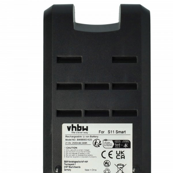 Tineco S11-02 for Tineco 2500mAh, 21.6V, Li-Ion - Utángyártott porszívó akku