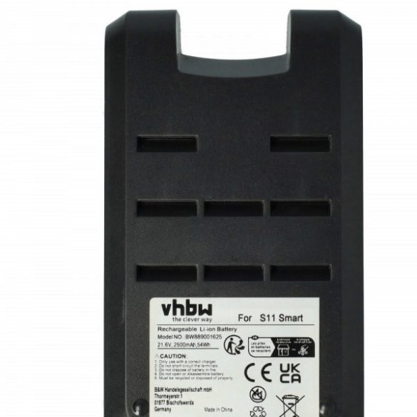 Tineco S11-02 for Tineco 2500mAh, 21.6V, Li-Ion - Utángyártott porszívó akku