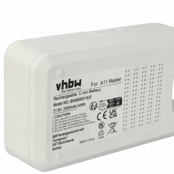   Tineco A11-07 for Tineco 2500mAh, 21.6V, Li-Ion - Utángyártott porszívó akku