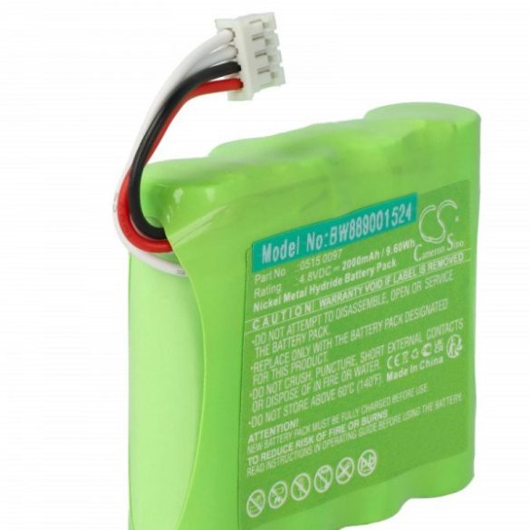 Gáz detektor Testo 0515 0097 - 2000 mAh 4.8 V NiMH - Utángyártott akku