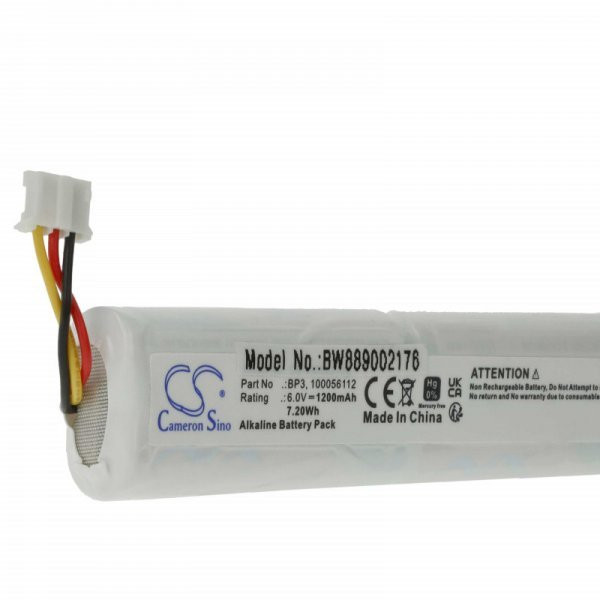 Telenot BP3, 100056112 - 1200 mAh 6 V Alkaline Utángyártott riasztórendszer akku