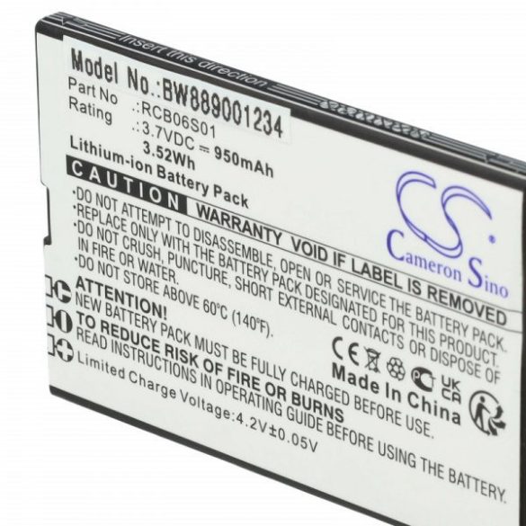 Swisstone RCB06S01 - 950 mAh 3.7 V Li-Ion - Utángyártott telefon akku