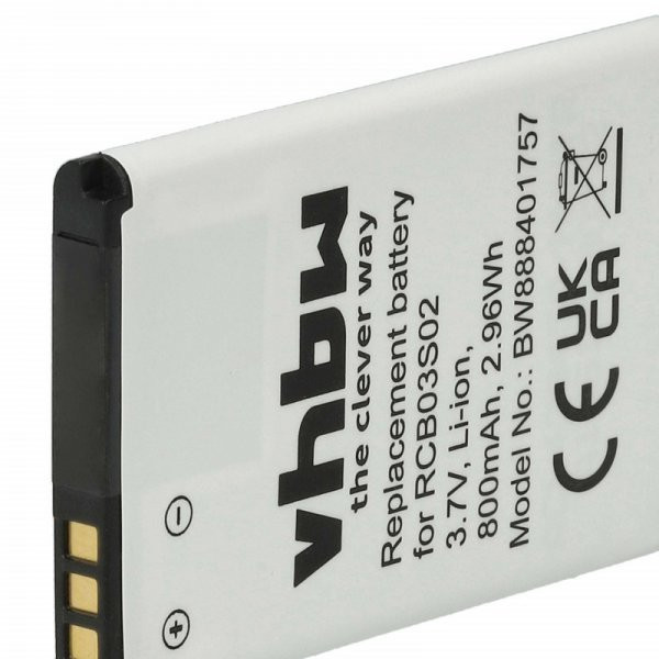 Swisstone RCB03S02 - 800 mAh 3.7 V Li-Ion - utángyártott mobiltelefon akku