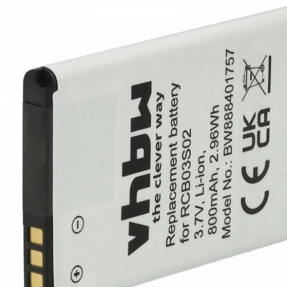 Swisstone RCB03S02 - 800 mAh 3.7 V Li-Ion - utángyártott mobiltelefon akku