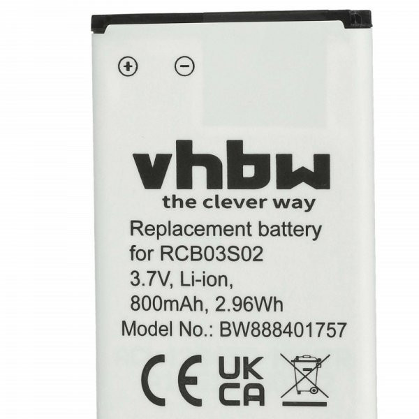 Swisstone RCB03S02 - 800 mAh 3.7 V Li-Ion - utángyártott mobiltelefon akku
