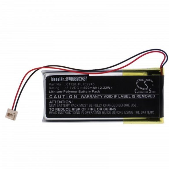 Streamlight Clipmate - világítás - 61128, PL702245 - 600 mAh 3.7 V Li-polymer - Utángyártott akku