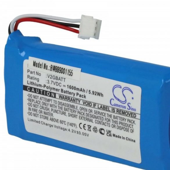 Kutya nyakörv Sportdog V2GBATT - 1600 mAh 3.7 V Li-polymer - Utángyártott akku
