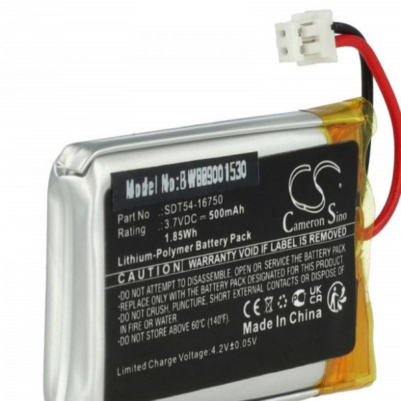 Kutya nyakörv Sportdog SDT54-16750 - 500 mAh 3.7 V Li-polymer - Utángyártott akku