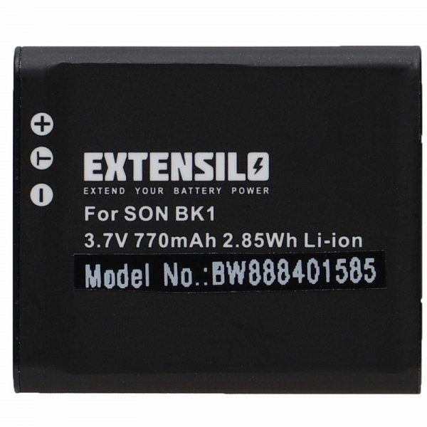Sony NP-FK1, NP-BK1 - 770 mAh 3.7 V Li-Ion - Utángyártott kamera akku