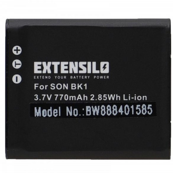 Sony NP-FK1, NP-BK1 - 770 mAh 3.7 V Li-Ion - Utángyártott kamera akku