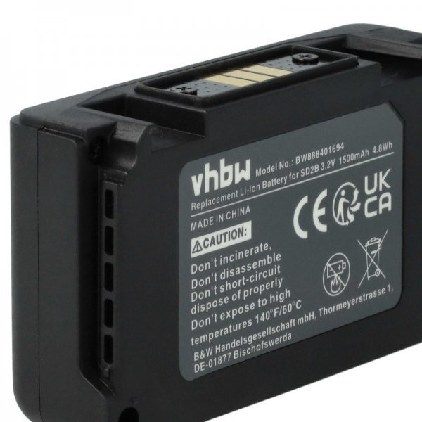   Sony SD2B, BATC-4AA - 1500 mAh 3.2 V Li-Ion - Utángyártott akku
