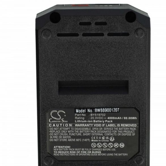 Szerszámgép akku Skil BR1E3104AA, BY519702 - 4000 mAh, 20 V, Li-Ion - Utángyártott akku