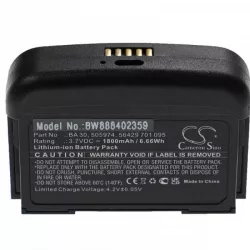   Sennheiser 505974, 56429 701 095, BA 30 - 1800 mAh 3.7 V Li-Ion - Utángyártott akku