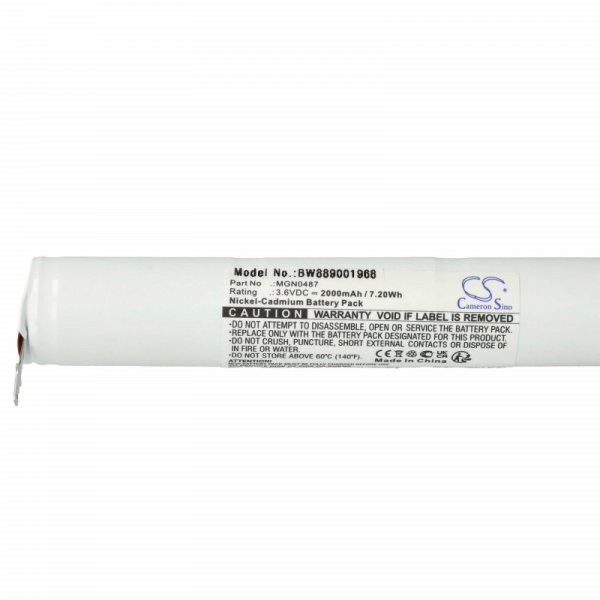   Schneider OVA TD110431 - 2000 mAh 3.6 V NiCd - Utángyártott vészvilágítás akku